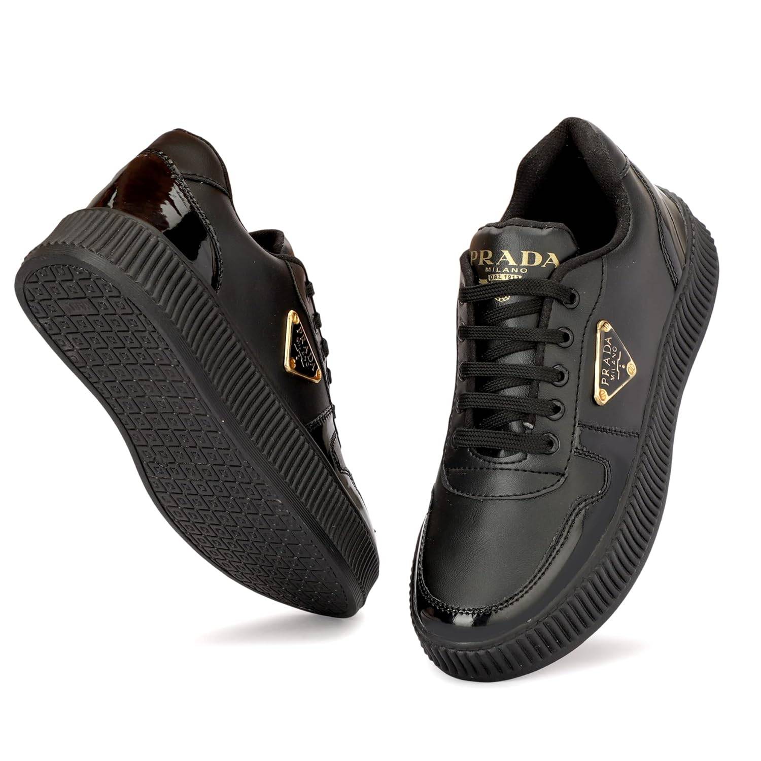 Athletic Shoes Prada Stratus Low Top Sneaker PRADA Leather Melange Fabric Stratus Sneakers 4E3441 Blue NEW US 10 EU  43